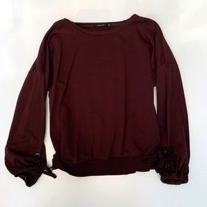 Tie Sleeve Sweatshirt